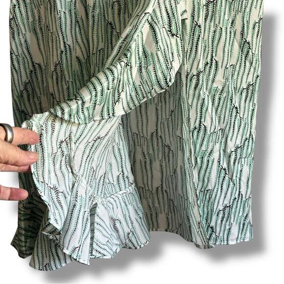 Topshop Wisteria ruffle midi skirt Women’s 8 NWT - Picture 8 of 10